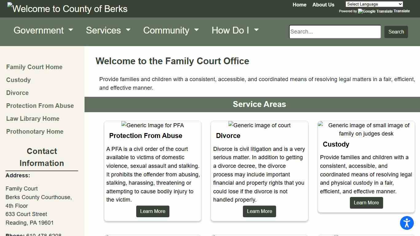 Berks County - Court-Family Court